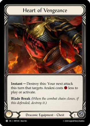 Heart of Vengeance (HNT145) [The Hunted] - Deck Out Gaming