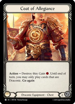 Coat of Allegiance (HNT148) [The Hunted] Cold Foil - Deck Out Gaming