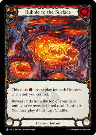 Bubble to the Surface (Red) (HNT154) [The Hunted] Rainbow Foil - Deck Out Gaming