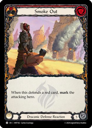 Smoke Out (Red) (HNT162) [The Hunted] Rainbow Foil - Deck Out Gaming