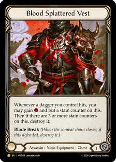 Blood Splattered Vest (HNT168) [The Hunted] Rainbow Foil - Deck Out Gaming