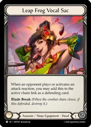 Leap Frog Vocal Sac (HNT169) [The Hunted] Cold Foil - Deck Out Gaming