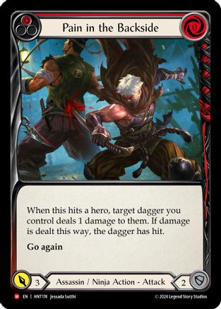 Pain in the Backside (HNT174) [The Hunted] Rainbow Foil - Deck Out Gaming