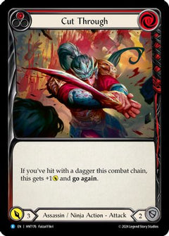 Cut Through (Red) (HNT176) [The Hunted] Rainbow Foil - Deck Out Gaming