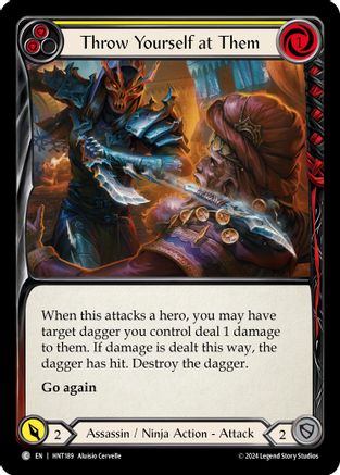 Throw Yourself at Them (Yellow) (HNT189) [The Hunted] - Deck Out Gaming