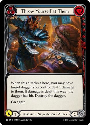 Throw Yourself at Them (Blue) (HNT190) [The Hunted] - Deck Out Gaming