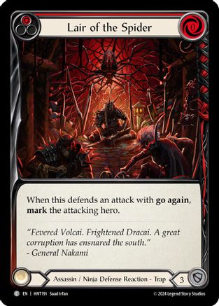 Lair of the Spider (Red) (HNT191) [The Hunted] - Deck Out Gaming