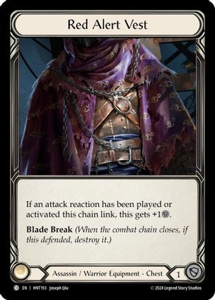 Red Alert Vest (HNT193) [The Hunted] Cold Foil - Deck Out Gaming