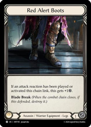 Red Alert Boots (HNT195) [The Hunted] Cold Foil - Deck Out Gaming