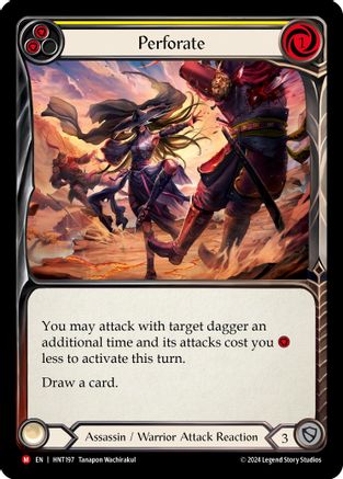 Perforate (HNT197) [The Hunted] Rainbow Foil - Deck Out Gaming