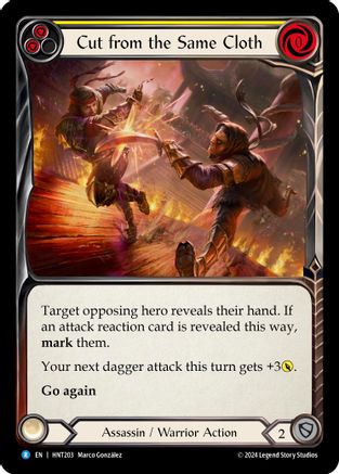 Cut from the Same Cloth (Yellow) (HNT203) [The Hunted] - Deck Out Gaming