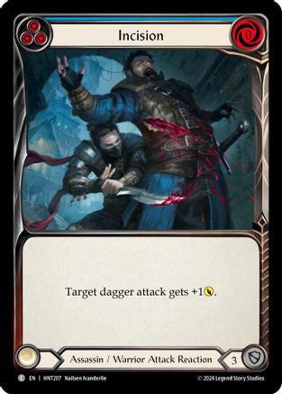 Incision (Blue) (HNT207) [The Hunted] Rainbow Foil - Deck Out Gaming