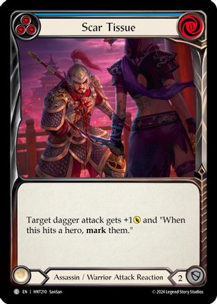 Scar Tissue (Blue) (HNT210) [The Hunted] Rainbow Foil - Deck Out Gaming