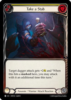 Take a Stab (Yellow) (HNT212) [The Hunted] Rainbow Foil - Deck Out Gaming
