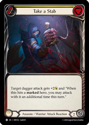 Take a Stab (Yellow) (HNT212) [The Hunted] - Deck Out Gaming