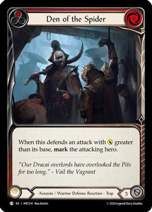 Den of the Spider (Red) (HNT214) [The Hunted] - Deck Out Gaming