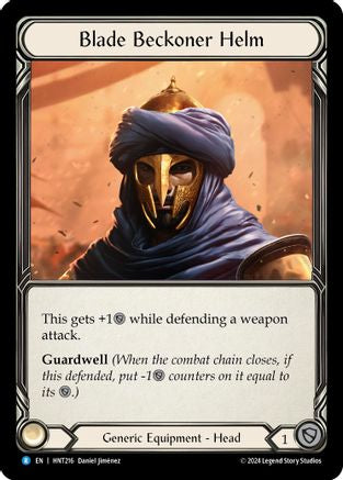 Blade Beckoner Helm (HNT216) [The Hunted] Cold Foil - Deck Out Gaming