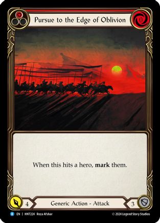 Pursue to the Edge of Oblivion (Red) (HNT224) [The Hunted] Rainbow Foil - Deck Out Gaming