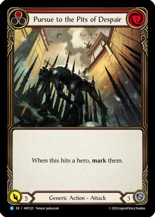 Pursue to the Pits of Despair (Red) (HNT225) [The Hunted] Rainbow Foil - Deck Out Gaming