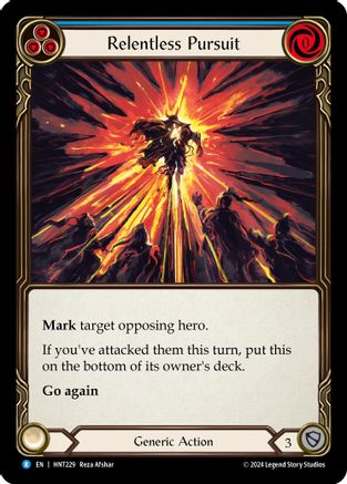 Relentless Pursuit (Blue) (HNT229) [The Hunted] - Deck Out Gaming