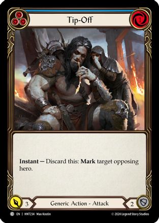 Tip-Off (Blue) (HNT234) [The Hunted] - Deck Out Gaming