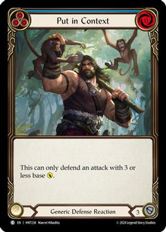 Put in Context (Blue) (HNT238) [The Hunted] Rainbow Foil - Deck Out Gaming