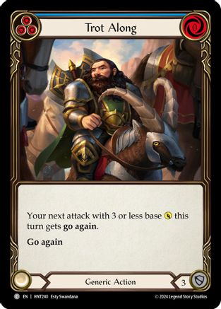 Trot Along (Blue) (HNT240) [The Hunted] Rainbow Foil - Deck Out Gaming