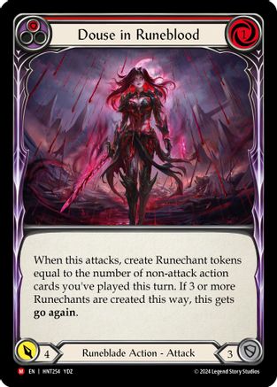 Douse in Runeblood (HNT254) [The Hunted] Rainbow Foil - Deck Out Gaming