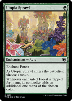 Utopia Sprawl (135) [Wilds of Eldraine Commander] - Deck Out Gaming