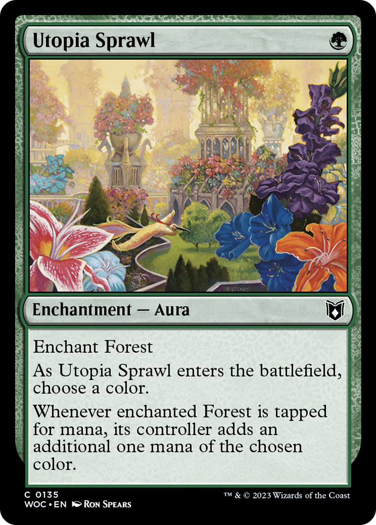Utopia Sprawl (135) [Wilds of Eldraine Commander] - Deck Out Gaming