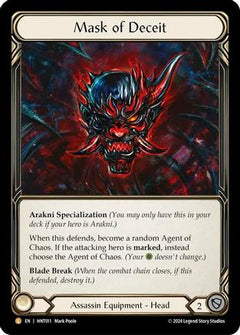 Mask of Deceit (HNT011) [The Hunted] Rainbow Foil - Deck Out Gaming
