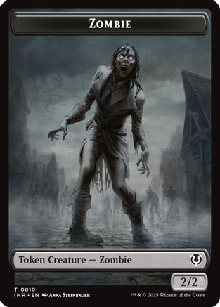 Zombie (0010) // Blood Double-Sided Token (10) [Innistrad Remastered] - Deck Out Gaming