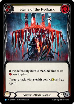 Stains of the Redback (Yellow) (HNT024) [The Hunted] - Deck Out Gaming