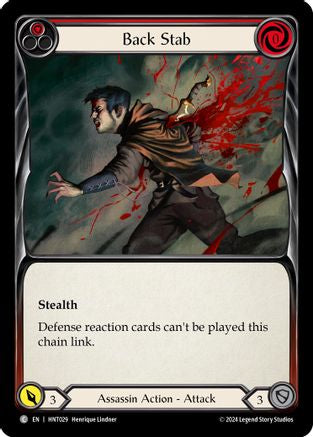 Back Stab (Red) (HNT029) [The Hunted] - Deck Out Gaming