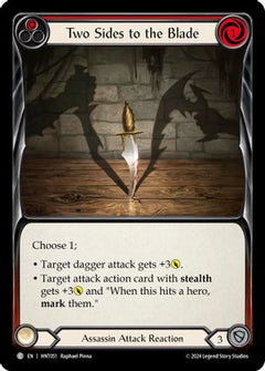 Two Sides to the Blade (HNT051) [The Hunted] Rainbow Foil - Deck Out Gaming