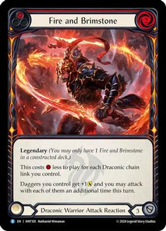 Fire and Brimstone (HNT105) [The Hunted] Rainbow Foil - Deck Out Gaming