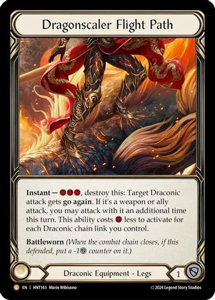 Dragonscaler Flight Path (HNT143) [The Hunted] Rainbow Foil - Deck Out Gaming