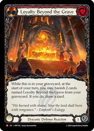 Loyalty Beyond the Grave (HNT150) [The Hunted] Rainbow Foil - Deck Out Gaming
