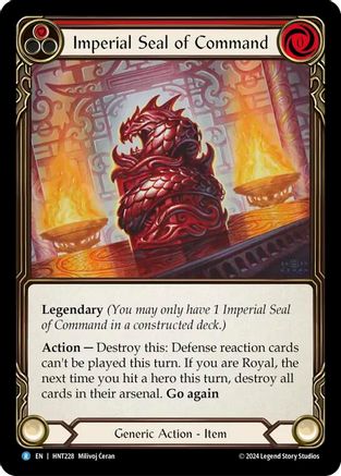 Imperial Seal of Command (HNT228) [The Hunted] Rainbow Foil - Deck Out Gaming
