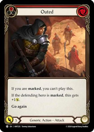 Outed (HNT235) [The Hunted] Rainbow Foil - Deck Out Gaming