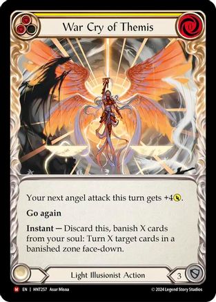 War Cry of Themis (HNT257) [The Hunted] Rainbow Foil - Deck Out Gaming