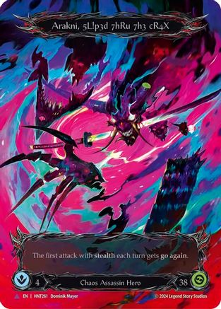Arakni, 5L!p3d 7hRu 73h cR4X (Marvel) (HNT261) [The Hunted] Cold Foil - Deck Out Gaming