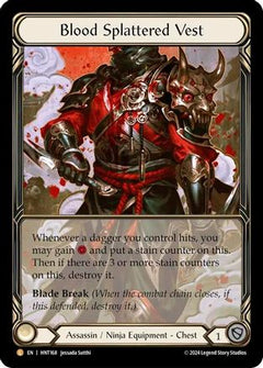 Blood Splattered Vest (Extended Art) (HNT168) [The Hunted] Cold Foil - Deck Out Gaming