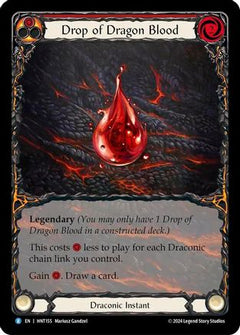 Drop of Dragon Blood (Extended Art) (HNT155) [The Hunted] Rainbow Foil - Deck Out Gaming