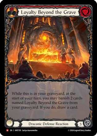 Loyalty Beyond the Grave (Extended Art) (HNT150) [The Hunted] Rainbow Foil - Deck Out Gaming