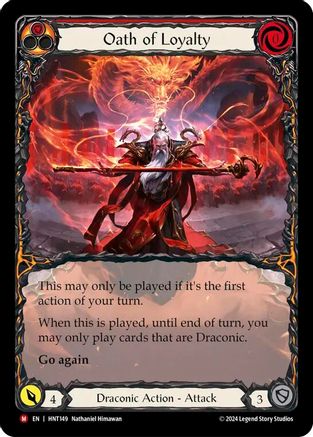 Oath of Loyalty (Extended Art) (HNT149) [The Hunted] Rainbow Foil - Deck Out Gaming