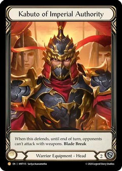 Kabuto of Imperial Authority (Extended Art) (HNT115) [The Hunted] Cold Foil - Deck Out Gaming