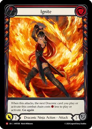 Ignite (Extended Art) (HNT058) [The Hunted] Rainbow Foil - Deck Out Gaming