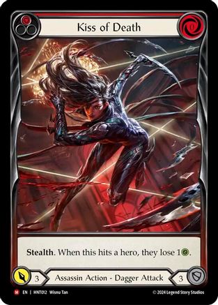 Kiss of Death (Extended Art) (HNT012) [The Hunted] Cold Foil - Deck Out Gaming
