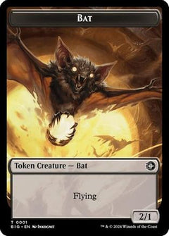 Bat // Plot Double-Sided Token (1) [Outlaws of Thunder Junction: The Big Score] - Deck Out Gaming